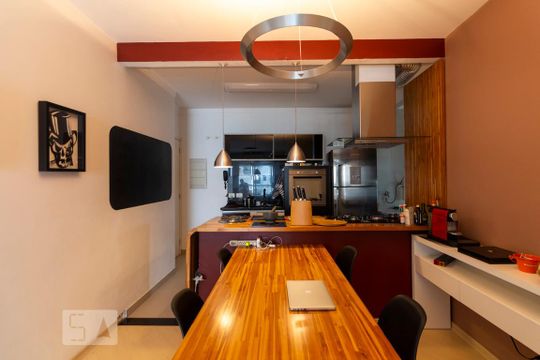 Cozinha de apartamento para alugar com 3 quartos, 98m² em Vila Clementino, São Paulo