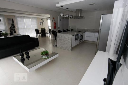 Área Gourmet de kitnet/studio para alugar com 1 quarto, 29m² em Guaíra, Curitiba