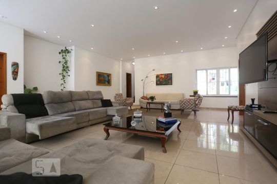 Sala de casa à venda com 5 quartos, 600m² em Vila Indiana, São Paulo