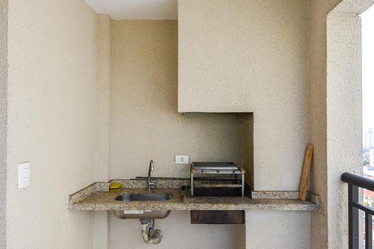 Varanda Gourmet de apartamento à venda com 2 quartos, 66m² em Vila Dusi, São Bernardo do Campo
