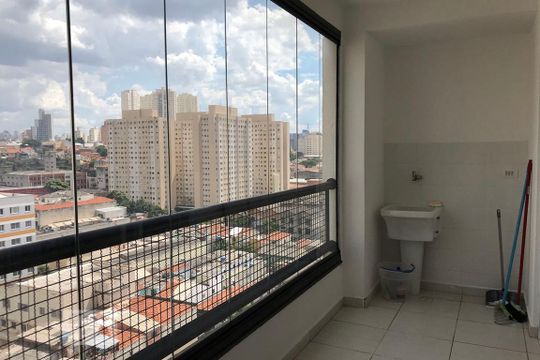 Área de Serviço e Varanda de kitnet/studio à venda com 1 quarto, 35m² em Cambuci, São Paulo