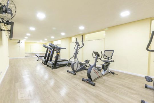 Área comum - Academia de apartamento para alugar com 1 quarto, 44m² em Santana, São Paulo
