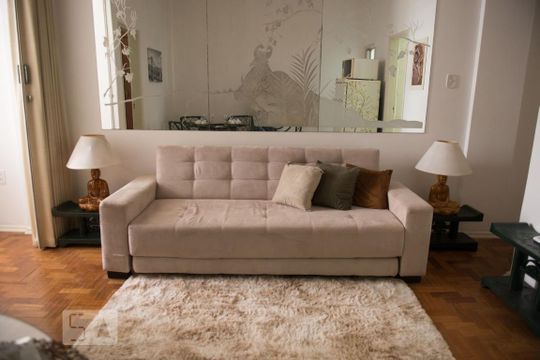 Sala de apartamento para alugar com 1 quarto, 38m² em Flamengo, Rio de Janeiro