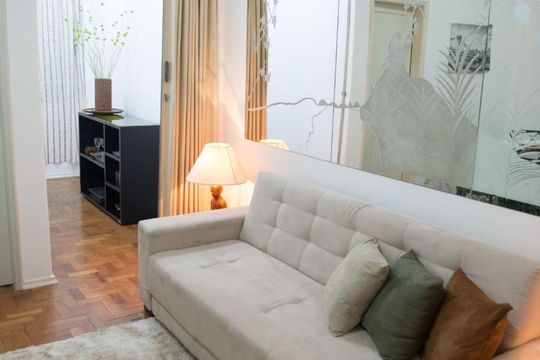 Sala de apartamento para alugar com 1 quarto, 38m² em Flamengo, Rio de Janeiro