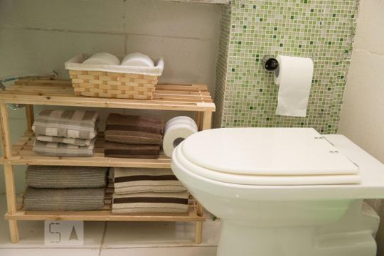 Banheiro de apartamento para alugar com 1 quarto, 38m² em Flamengo, Rio de Janeiro