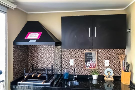 Varanda de kitnet/studio para alugar com 1 quarto, 38m² em Jardim Flor da Montanha, Guarulhos