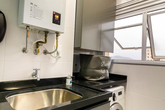 Área de Serviço de apartamento à venda com 2 quartos, 75m² em Jardim Leonor Mendes de Barros, São Paulo