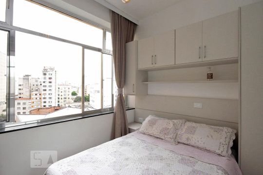 Quarto de apartamento à venda com 1 quarto, 37m² em Santa Cecília, São Paulo