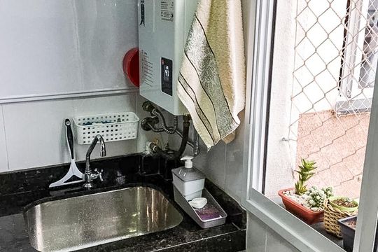 Área de Serviço de apartamento para alugar com 2 quartos, 52m² em Santa Terezinha, São Bernardo do Campo