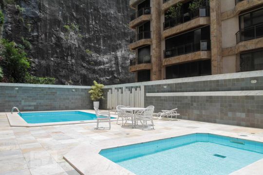 Área comum - Piscina de apartamento à venda com 4 quartos, 380m² em Lagoa, Rio de Janeiro