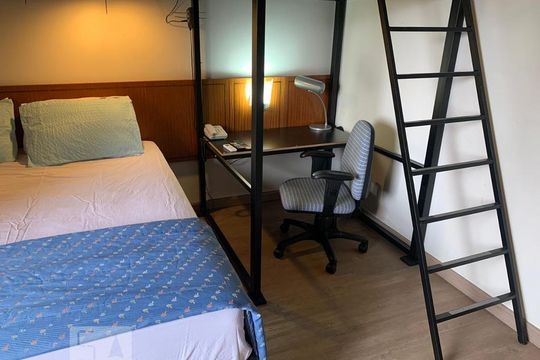 Quarto de apartamento à venda com 1 quarto, 28m² em Vila Clementino, São Paulo