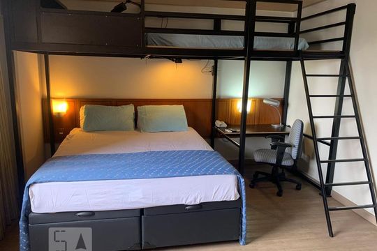 Quarto de apartamento à venda com 1 quarto, 28m² em Vila Clementino, São Paulo