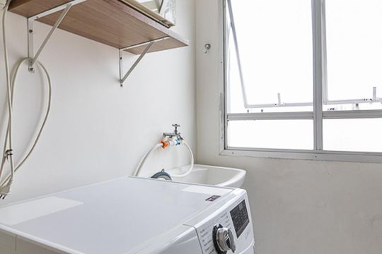Detalhe da area de serviço de kitnet/studio para alugar com 1 quarto, 42m² em Cidade Baixa, Porto Alegre