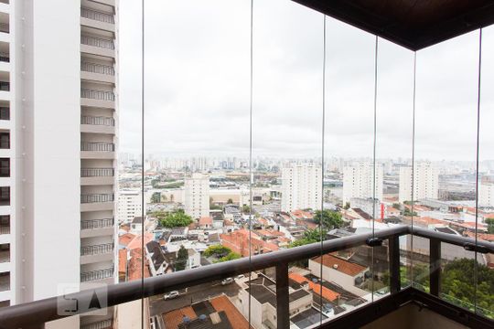 Varanda da Suíte 1 de apartamento para alugar com 3 quartos, 180m² em Parque da Mooca, São Paulo