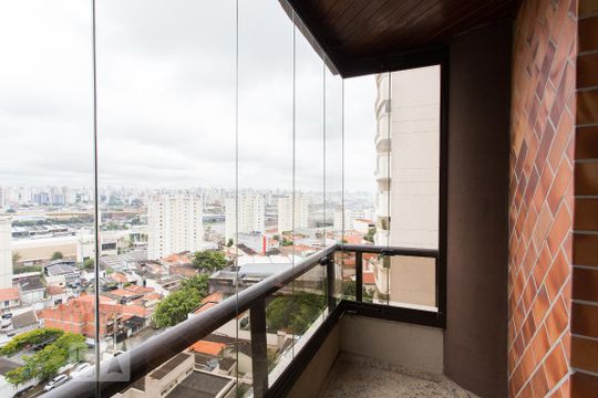 Varanda da Suíte 1 de apartamento para alugar com 3 quartos, 180m² em Parque da Mooca, São Paulo
