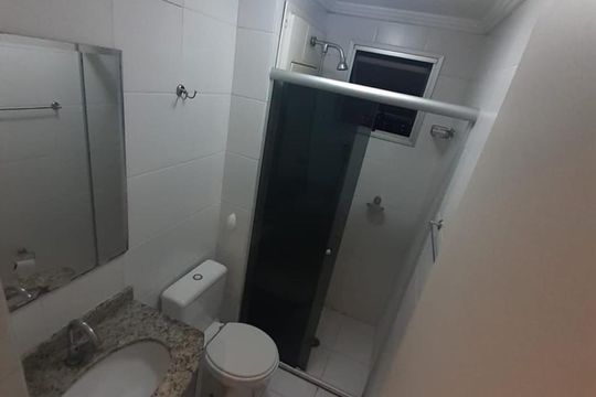 Banheiro de apartamento à venda com 2 quartos, 48m² em Jardim Palmares (zona Norte), São Paulo