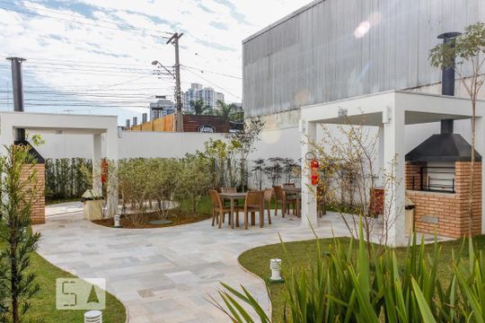 Área comum - Churrasqueira de apartamento para alugar com 1 quarto, 45m² em Vila Gomes Cardim, São Paulo