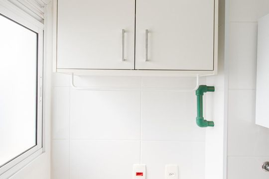 Área de Serviço de apartamento para alugar com 1 quarto, 45m² em Vila Gomes Cardim, São Paulo