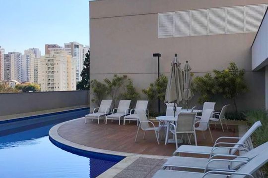 Área comum - Piscina de apartamento para alugar com 1 quarto, 35m² em Perdizes, São Paulo