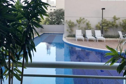 Área comum - Piscina de apartamento para alugar com 1 quarto, 35m² em Perdizes, São Paulo