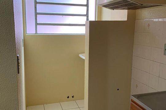 Cozinha de apartamento para alugar com 1 quarto, 35m² em Canudos, Novo Hamburgo