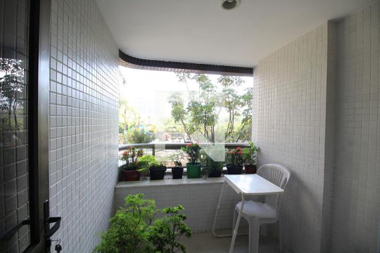 Varanda da Suíte  de apartamento à venda com 3 quartos, 117m² em Jacarepaguá, Rio de Janeiro