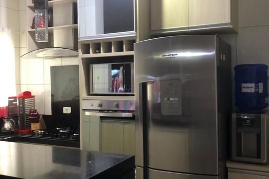 Cozinha - Armários de apartamento à venda com 3 quartos, 152m² em Vila Pires, Santo André