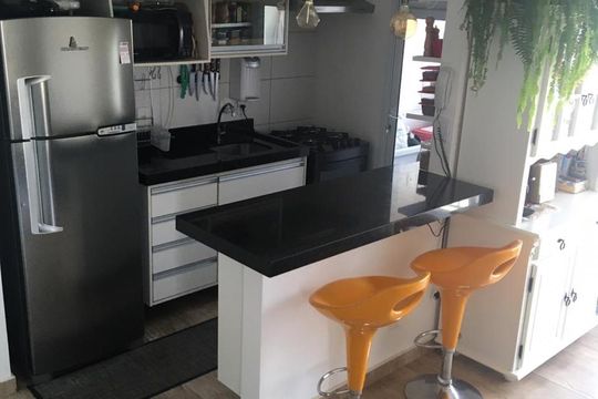 Cozinha de apartamento à venda com 1 quarto, 55m² em Liberdade, São Paulo