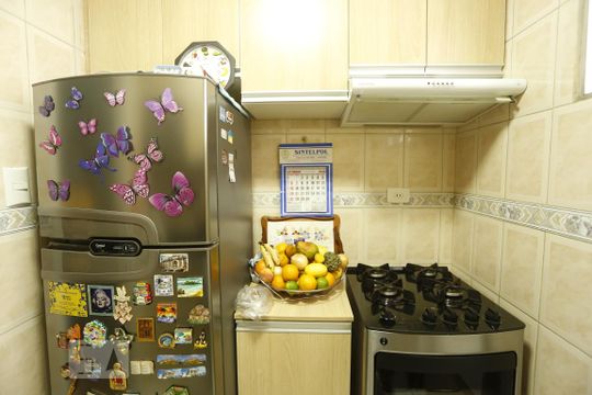 Cozinha de apartamento para alugar com 1 quarto, 29m² em Consolação, São Paulo