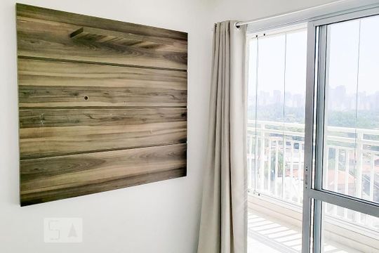 Sala de apartamento para alugar com 1 quarto, 33m² em Jardim Novo Santo Amaro, São Paulo