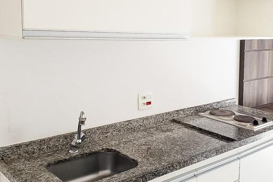Cozinha de apartamento para alugar com 1 quarto, 33m² em Jardim Novo Santo Amaro, São Paulo