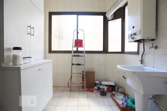 Área de Serviço de apartamento à venda com 3 quartos, 95m² em Vila Indiana, São Paulo
