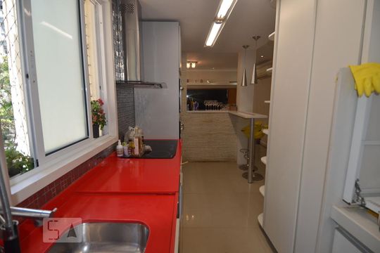 Cozinha de apartamento à venda com 2 quartos, 87m² em Flamengo, Rio de Janeiro