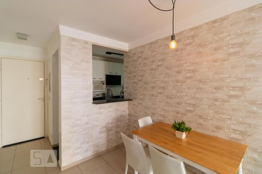 Sala de Jantar de apartamento para alugar com 3 quartos, 68m² em Mansões Santo Antônio, Campinas