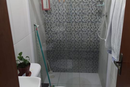 Banheiro da Suíte de apartamento à venda com 2 quartos, 152m² em Vila Francisco Matarazzo, Santo André