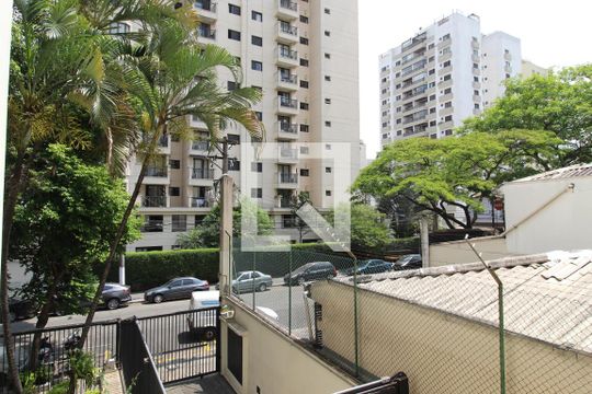 Vista da Varanda de apartamento à venda com 2 quartos, 80m² em Indianópolis, São Paulo