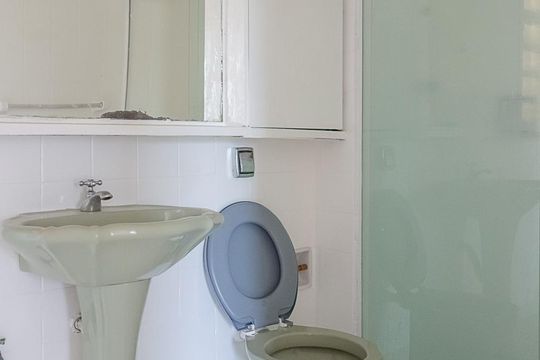 Banheiro Social de apartamento para alugar com 3 quartos, 97m² em Barcelona, São Caetano do Sul