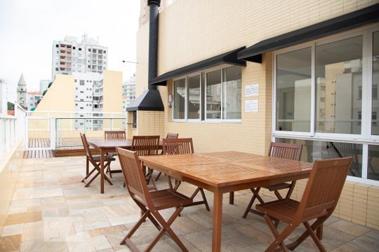 Área comum de kitnet/studio para alugar com 1 quarto, 20m² em República, São Paulo