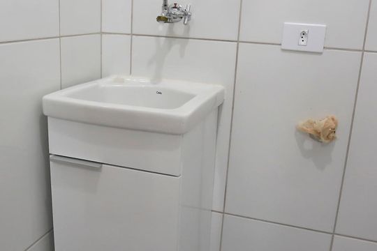 Área de Serviço de kitnet/studio para alugar com 1 quarto, 28m² em Jardim Novo Taboão, São Paulo