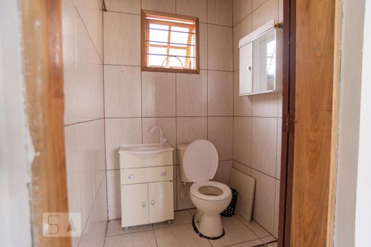 Banheiro suíte  de casa para alugar com 3 quartos, 90m² em Mathias Velho, Canoas