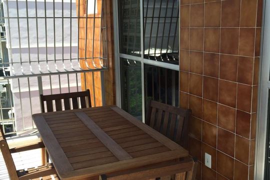 Varanda da Sala de apartamento à venda com 3 quartos, 110m² em Tijuca, Rio de Janeiro