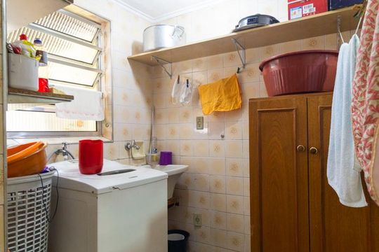 Área de Serviço de apartamento à venda com 2 quartos, 80m² em Vila Monte Alegre, São Paulo