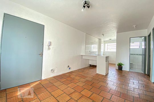 Sala de Estar de apartamento à venda com 2 quartos, 42m² em Canudos, Novo Hamburgo