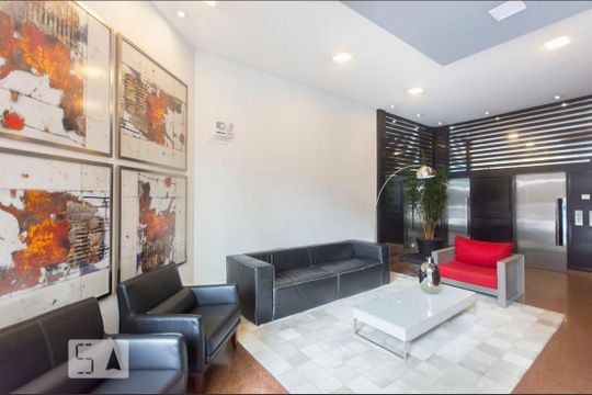 Hall Social de apartamento para alugar com 1 quarto, 45m² em Itaim Bibi, São Paulo