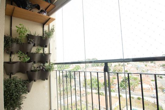 VARANDA de apartamento para alugar com 2 quartos, 56m² em Vila Satúrnia, Campinas