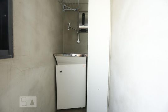 Area de Serviços de kitnet/studio à venda com 1 quarto, 45m² em Santa Cecília, São Paulo