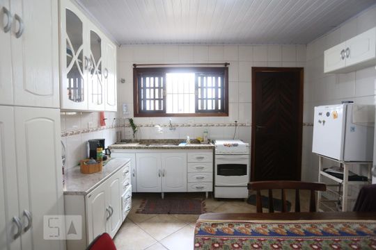 Cozinha de casa para alugar com 2 quartos, 110m² em Jardim Trussardi, São Paulo