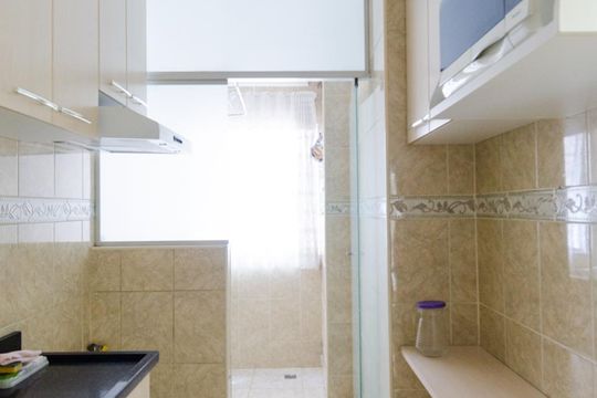 Cozinha de apartamento à venda com 2 quartos, 62m² em Nova Petrópolis, São Bernardo do Campo