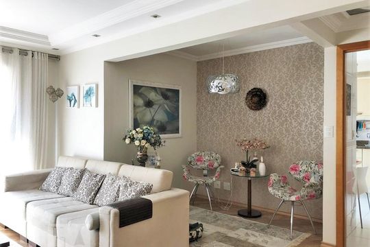 Sala de apartamento à venda com 3 quartos, 100m² em Vila Pereira Barreto, São Paulo