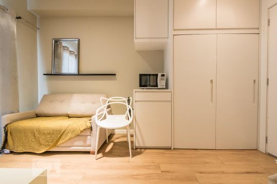 Sala de apartamento à venda com 1 quarto, 35m² em Jardim Novo Santo Amaro, São Paulo